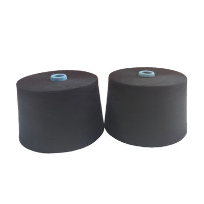 Z Twist Black Polyester 100% 30/1 32/1 40/1 Siro Spun Yarn para tricô e tecelagem