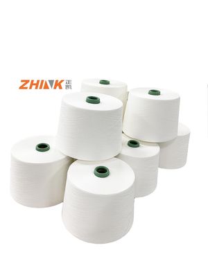 RW 100% Anel de bambu espumado Siro Fio compacto misturado para tecidos e malhas