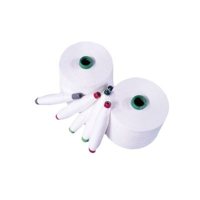 3.8 Neps 100% poliéster Ne 24/1 Siro Spun Yarn para tecelagem / tricô