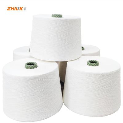 Fios de poliéster reciclado forte GRS/Eco-Tang Viscose/Spandex Ne28/1 40Den para tecelagem