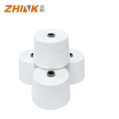 Fios de poliéster catiônico 65% 35% viscose NE 20/1 Anel de espuma para fios misturados de viscose
