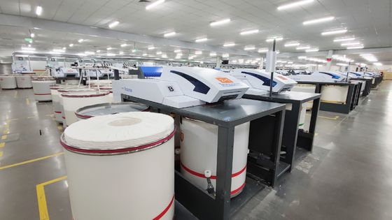 Materiais primários 100% Sateri Ne 60/1 Siro Fios compactos para tricô Tecelagem