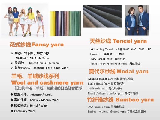 55% viscose e 45% modal sustentável NE60/1 Siro Compact Spun Yarn Tshirt Tube Yarn