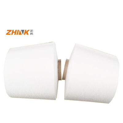 Fios espumados 100% Poliéster 16 40D Spandex Core In Técnicas personalizadas Branco bruto