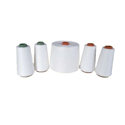 MVS Poliéster/Modal 50/50 65/35 80/20 Ne20/1 Fio de vórtice para malha de espumante Branco bruto