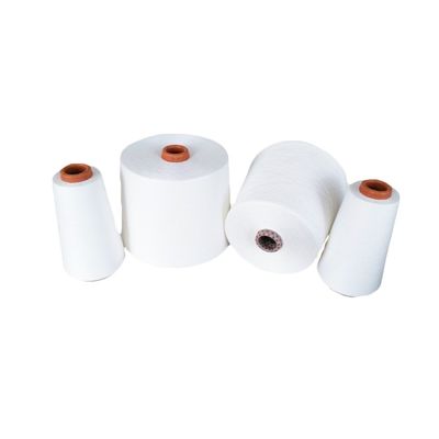 MVS Poliéster/Modal 50/50 65/35 80/20 Ne20/1 Fio de vórtice para malha de espumante Branco bruto