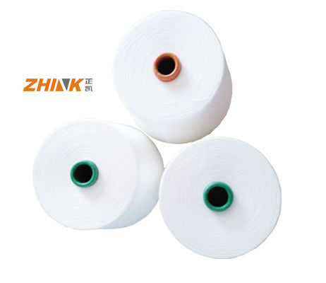 Fios espumados 100% Poliéster 16 40D Spandex Core In Técnicas personalizadas Branco bruto
