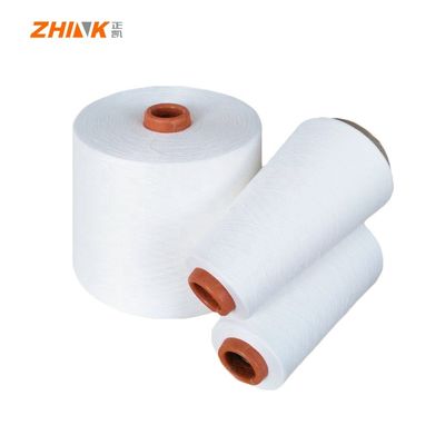 100% Poliéster Ne45S Vortex Spun Filamento Branco para tricotar e tecer