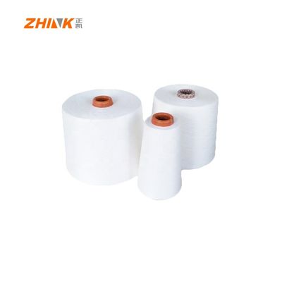 100% Poliéster Ne45S Vortex Spun Filamento Branco para tricotar e tecer