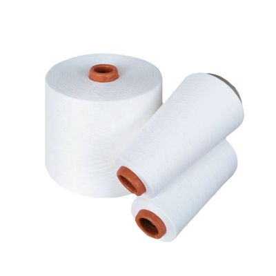 100% Poliéster Ne45S Vortex Spun Filamento Branco para tricotar e tecer