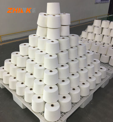 Ne34/1 Anel de espuma de fibras sintéticas para tricô 80/20 Fios misturados de poliéster/viscose