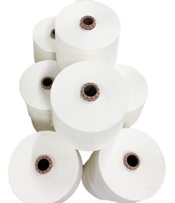 Fios combinados de padrão bruto PV 80% Poliéster 20% Viscose Ne16s 40D Spandex Core Spun Yarn