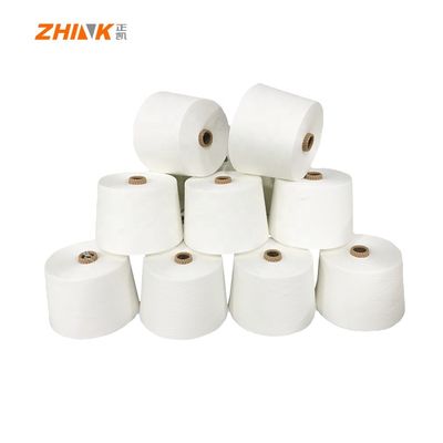 Ne40S Vortex Spinning Yarn Raw White 100% Viscose para tricô e tecelagem