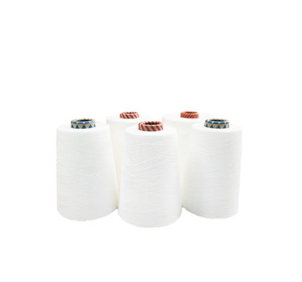 Fios misturados de poliéster 69% de fibras médias recicladas 23% de viscose 8% de cationic 30 40D core spun