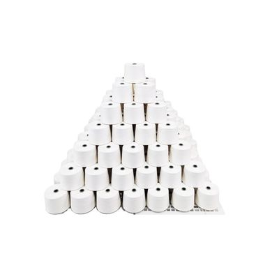 Fabricação de malhas 100% modais, finas, de deníer Siro, de fios compactos, de fios brancos brutos, para projetos de tecelagem
