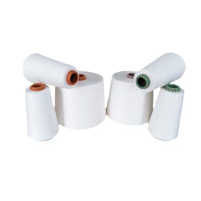 Fabricação de malhas 100% modais, finas, de deníer Siro, de fios compactos, de fios brancos brutos, para projetos de tecelagem