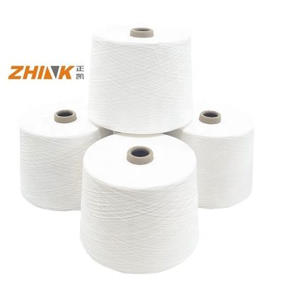 NE20/1 Fios compactos Siro Branco em bruto para tecelagem/noivagem 80% Poliéster 20% Viscose