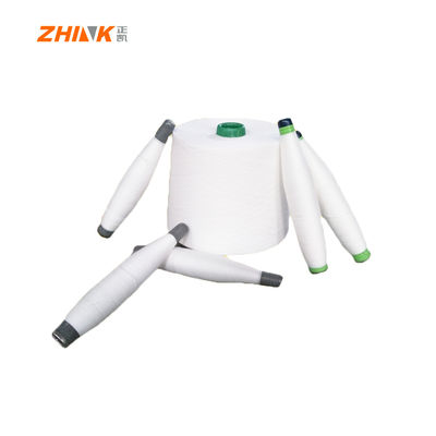Poliéster catiónico/bamboo/lanha Ne 25/1 Siro Fios compactos para tecelagem e malha Branco bruto