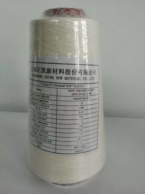 Zaozhuang Knitting 100% Viscose Ne 30/1 Siro Spun Rayon Yarn para Tecelagem Sustentável